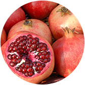 fruit material pomegranates