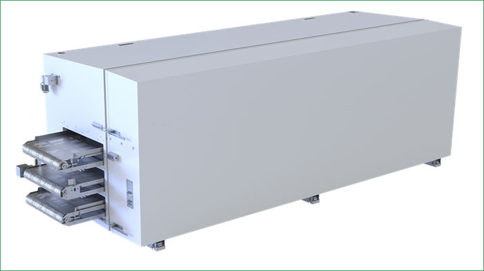 3 layers impingement tunnel freezer