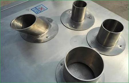 Banana chips slicing machine Inlet