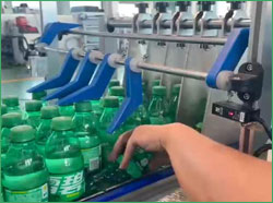 Prevent bottles falling down with heat shrink wrapper