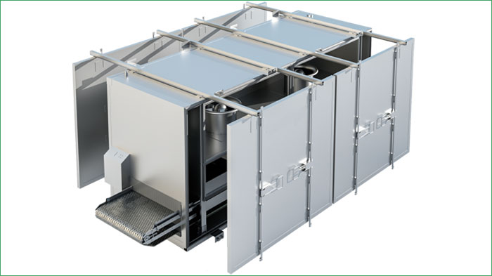 Single layers impingement tunnel freezer