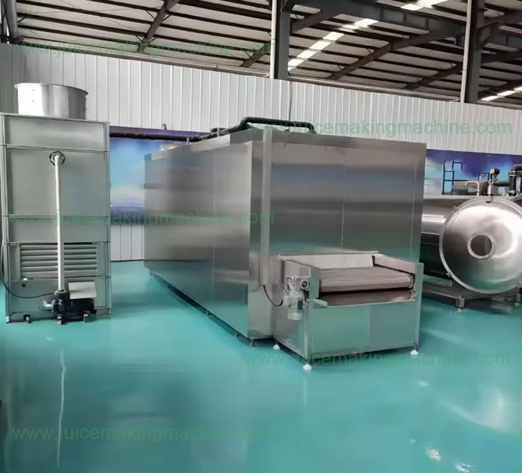 AGICO liquid nitrogen tunnel freezer in factory