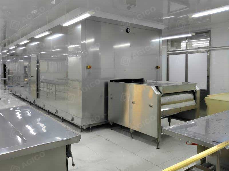 agico tunnel freezer in the factory