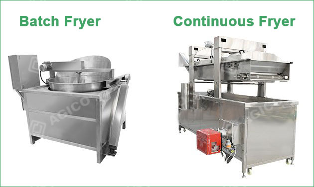 batch fryer and continuous fryer