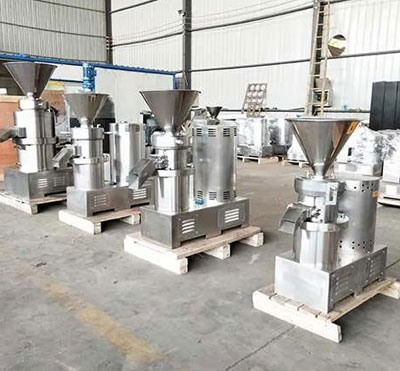 Colloid grinder in factory