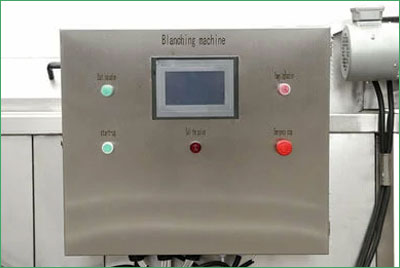 Control box of continuous blanching machine
