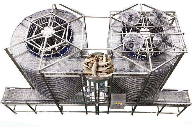 Double drum spiral iqf freezer