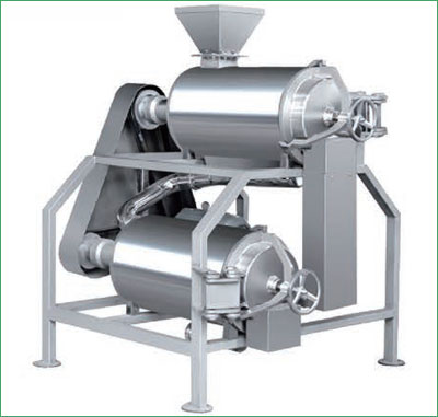 Double stage fruit pulper