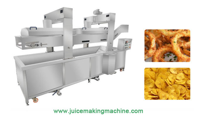 Electric heating continuously chip fryer