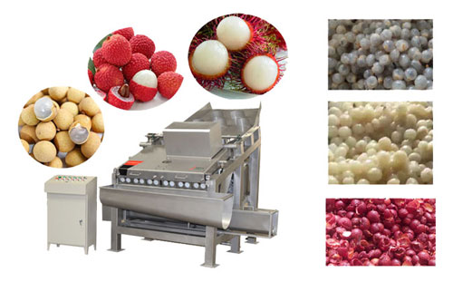 litchi and longan peeling machine