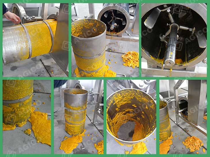mango pulper working process