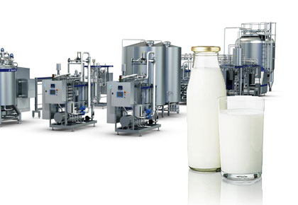 Milk production line