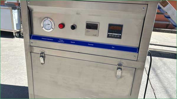 Onion peeling machine control panel