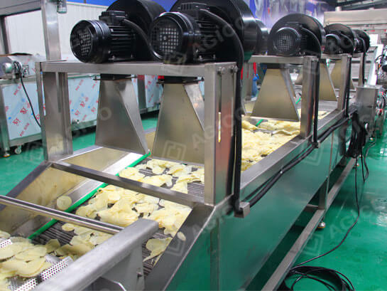 Potato chips dehydrator machine