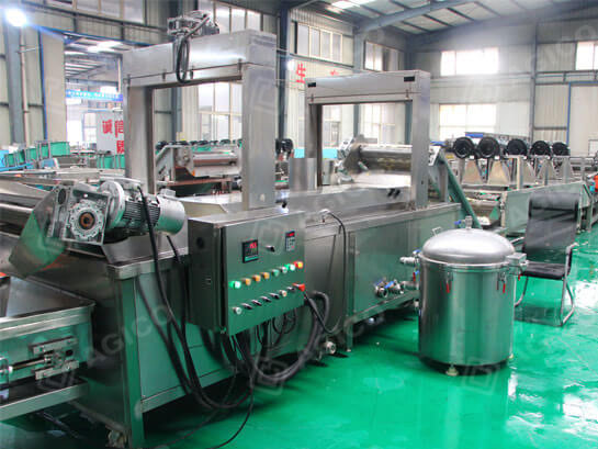 Potato chips frying machine