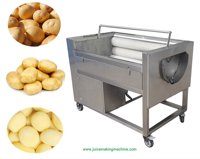 potato washing and peeling machine