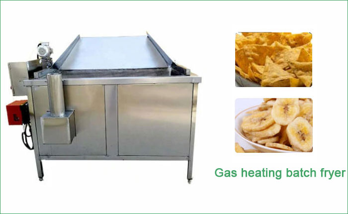 gas heating batch fryer