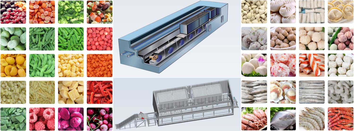 Tunnel freezer application