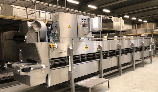 Tunnel freezer liquid nitrogen