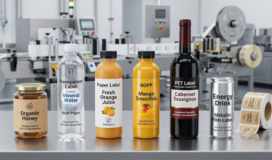 various beverage food labels