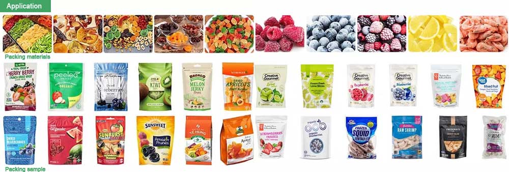 vertical bag dry fruit packing machine applications